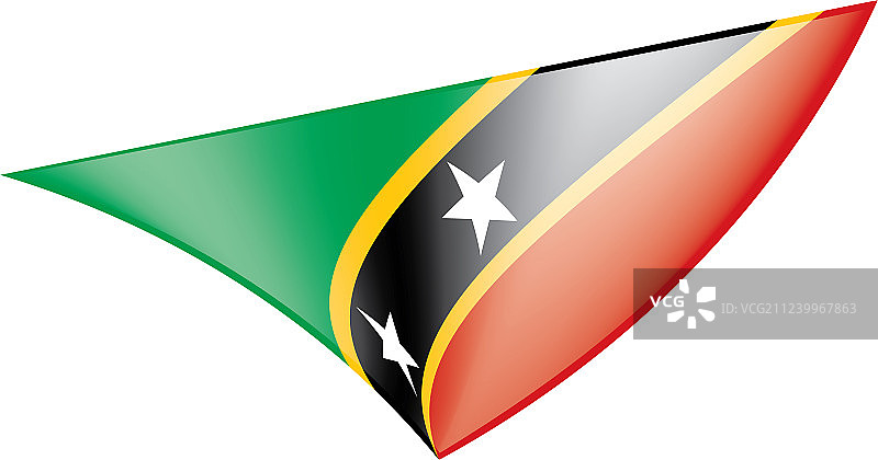 圣基茨和尼维斯国旗图片素材