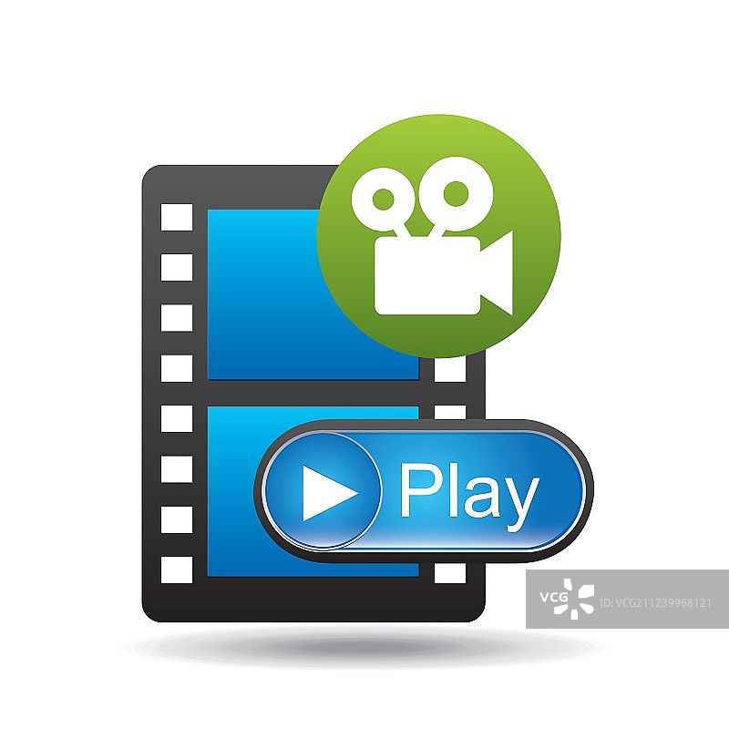 电影胶片摄像机设计图片素材