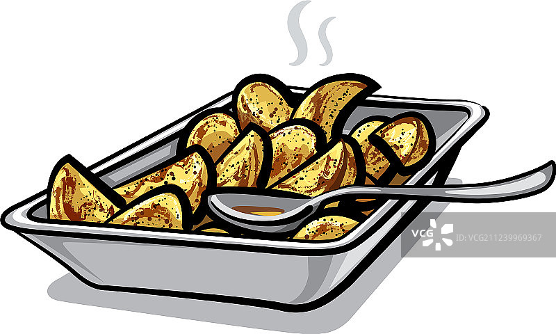 热烤土豆图片素材