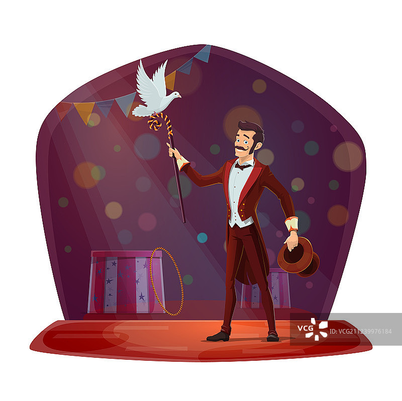 魔术师或表演戏法图片素材