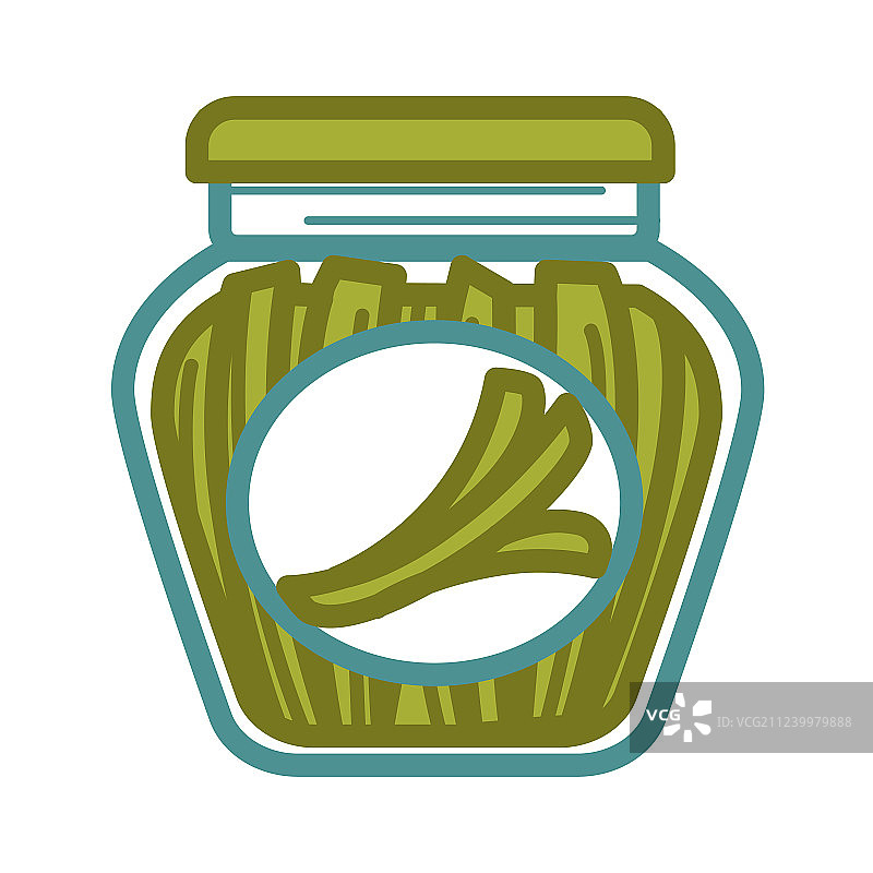 罐装腌制葱图片素材