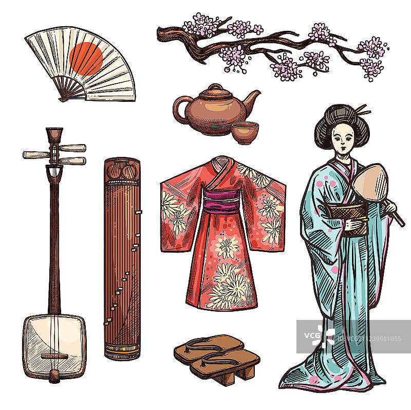 日本及其文化图标符号图片素材