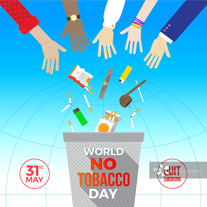 世界无烟日概念图片素材