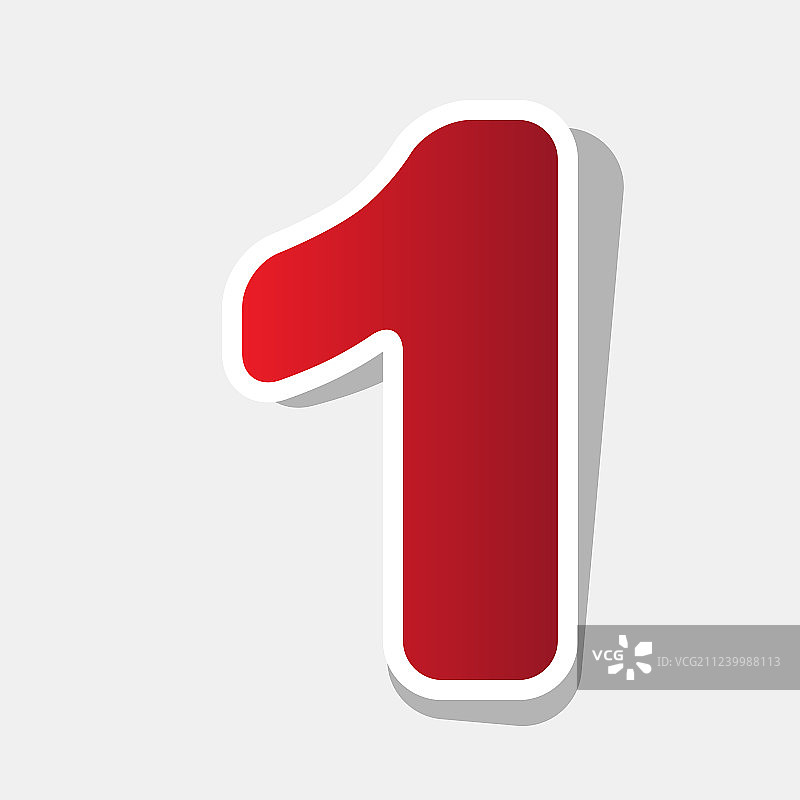 全新数字1标志设计模板元素图片素材