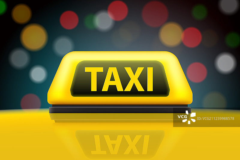 黄色出租车创意设计图片素材