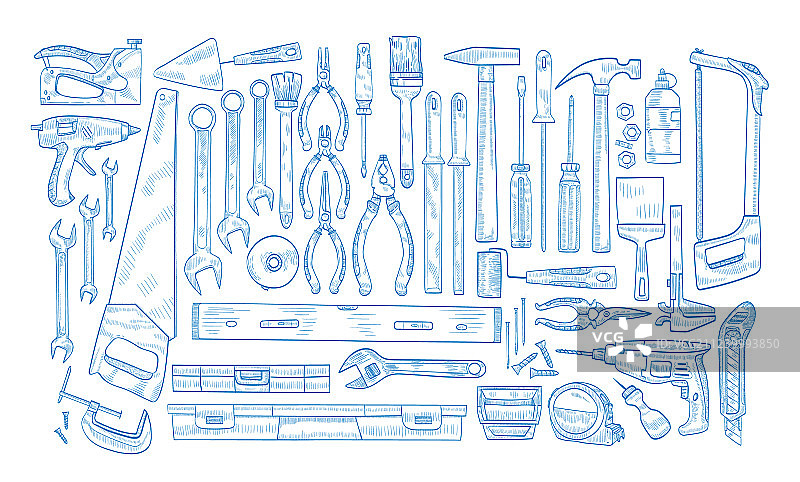手动和电动工具合集图片素材