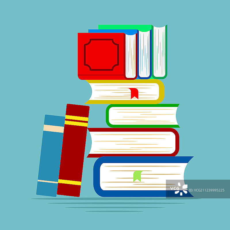阅读扁平风格设计图片素材