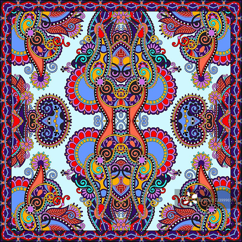 真丝领巾或方巾图片素材