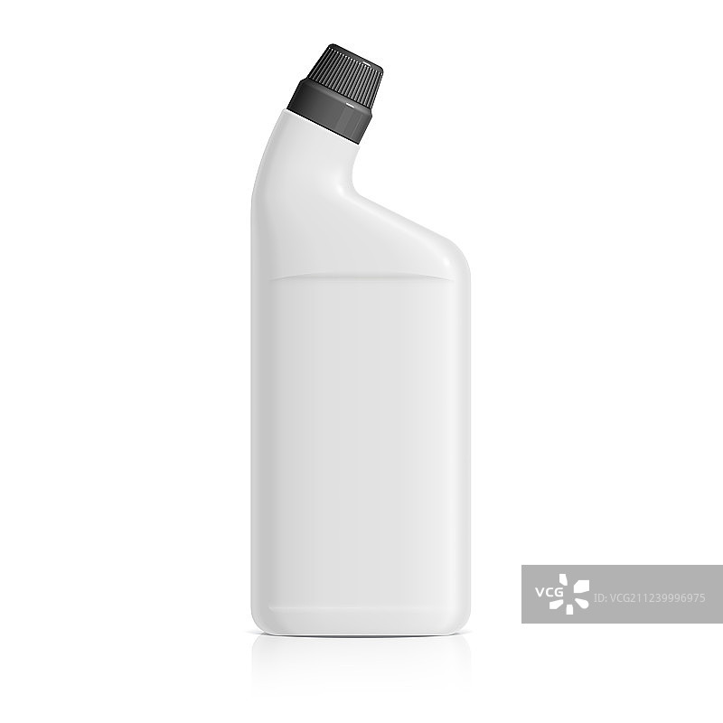 白色塑料卫浴清洁剂瓶图片素材