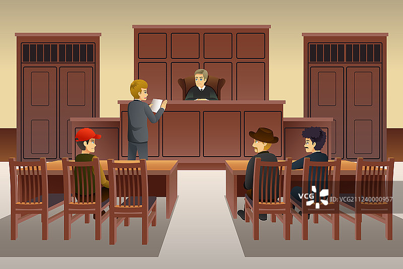 法庭场景图片素材