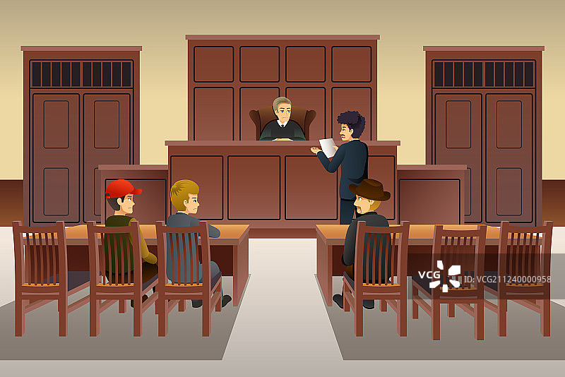 法庭场景图片素材