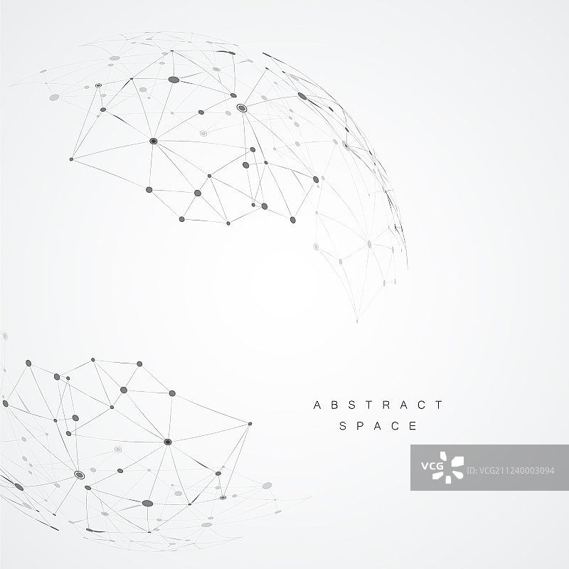 复合线条和点抽象设计图片素材