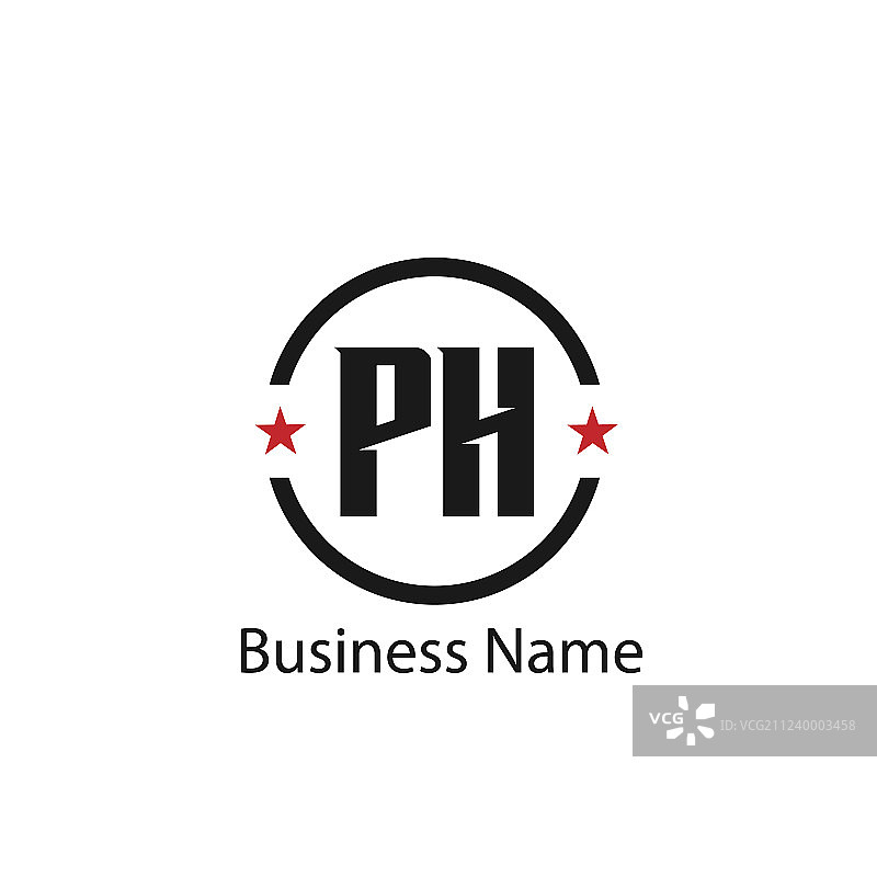 字母PH标志模板设计图片素材