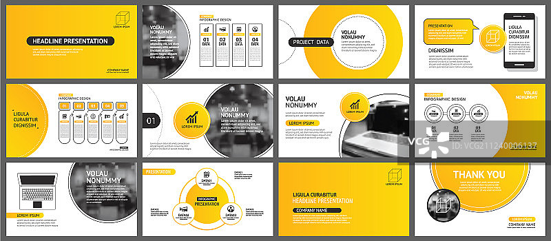 演示文稿和幻灯片布局背景设计图片素材