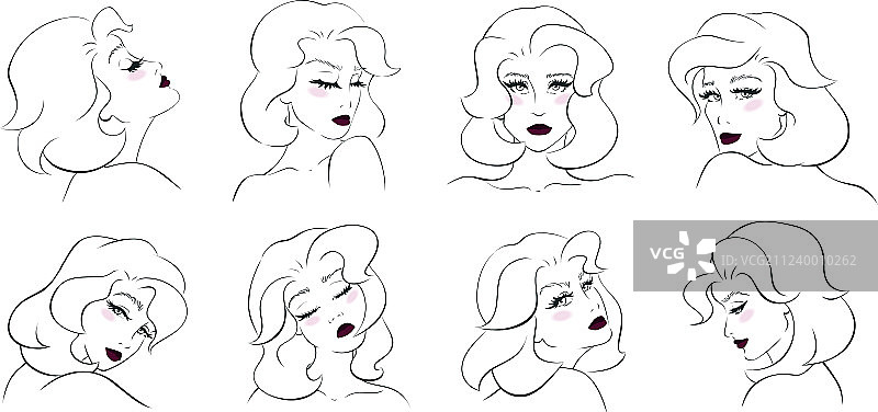 年轻女性系列图片素材