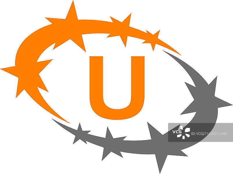 U字母成功指导Logo图片素材