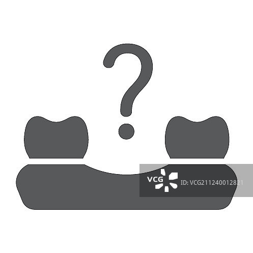 遗失的牙齿标志图标，口腔医学图片素材