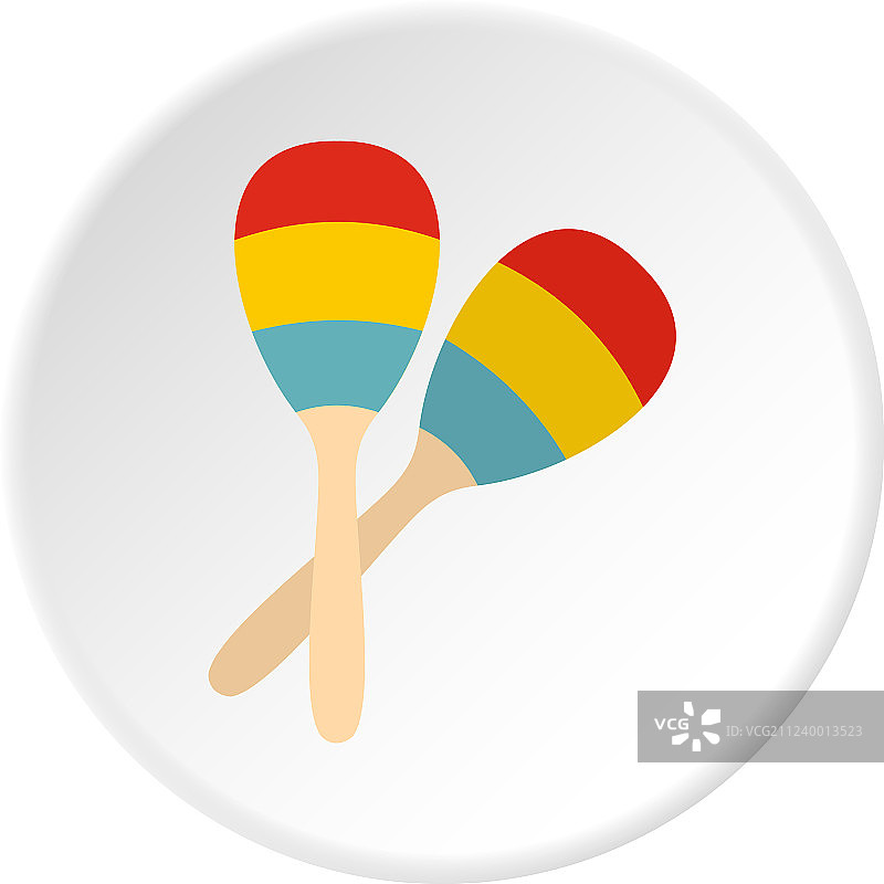 沙锤图标圆形图片素材