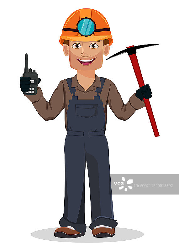 矿工卡通人物图片素材