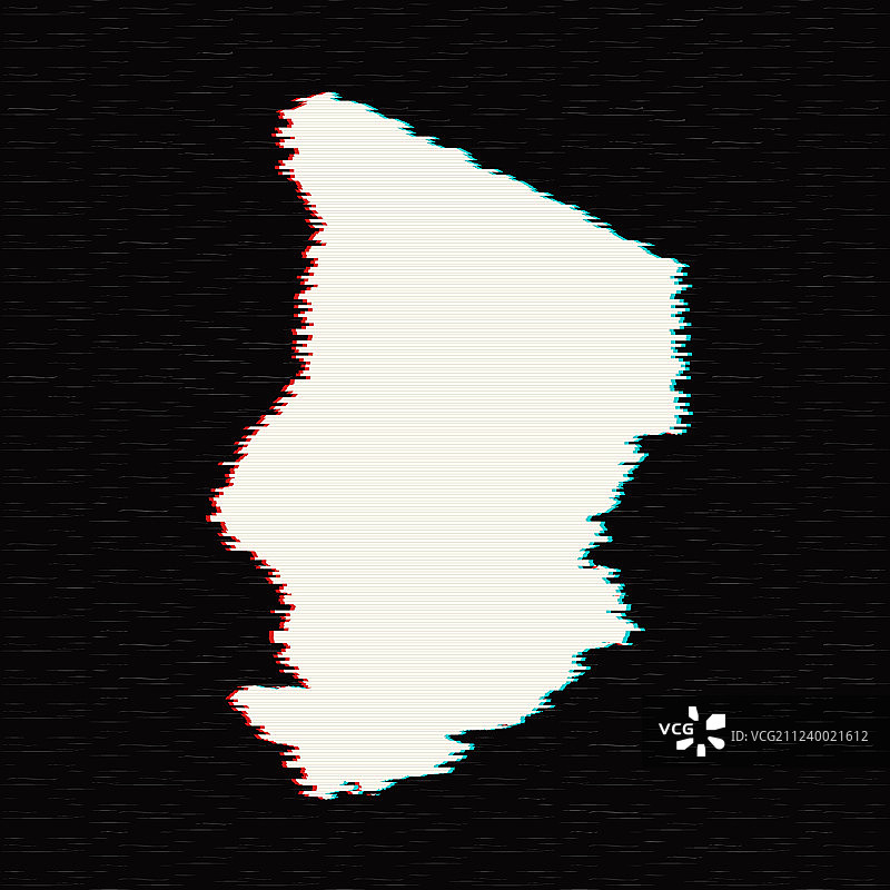 黑色乍得孤立地图图片素材