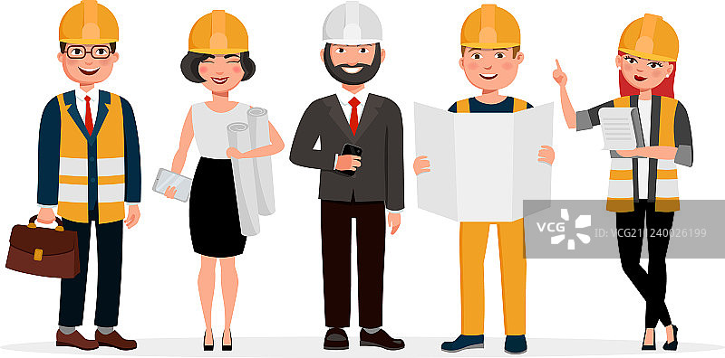 卡通工程师人物图片素材