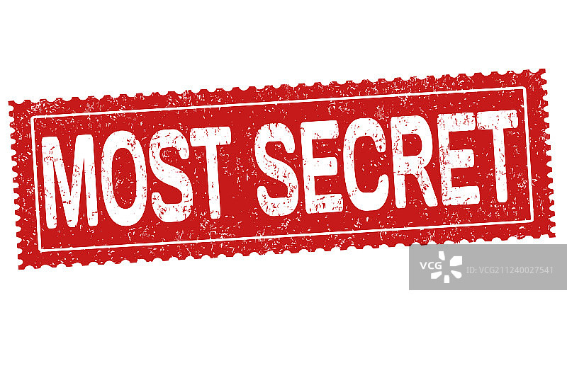 最高机密 Grunge 橡胶印章图片素材
