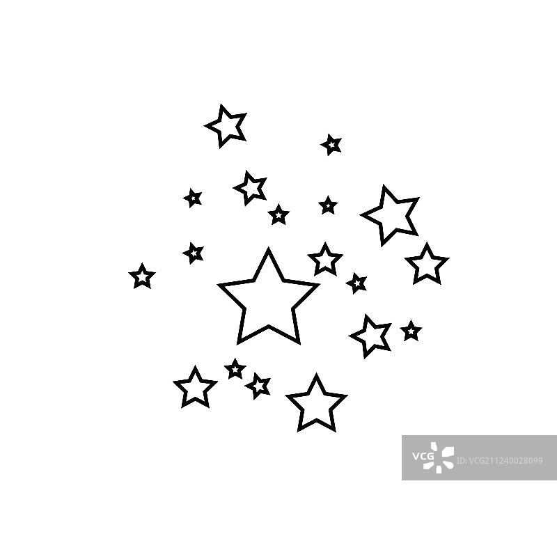 黑色流星与优雅的星迹图片素材