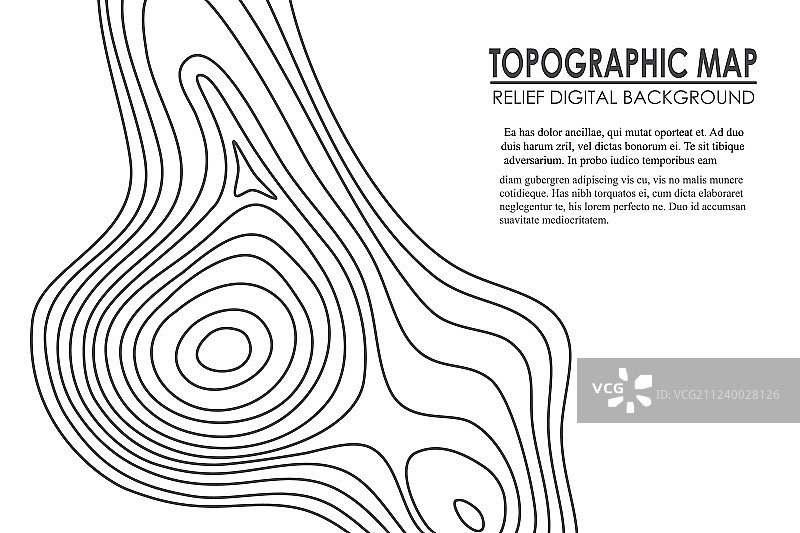 地形图轮廓背景线地图图片素材