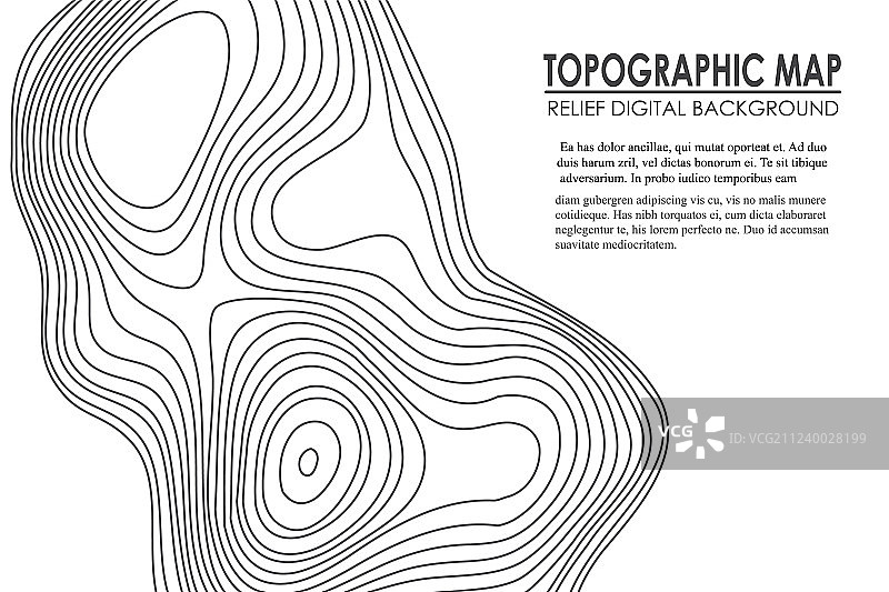 地形图轮廓背景线地图图片素材