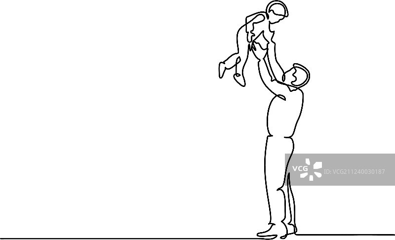 父亲和儿子图片素材