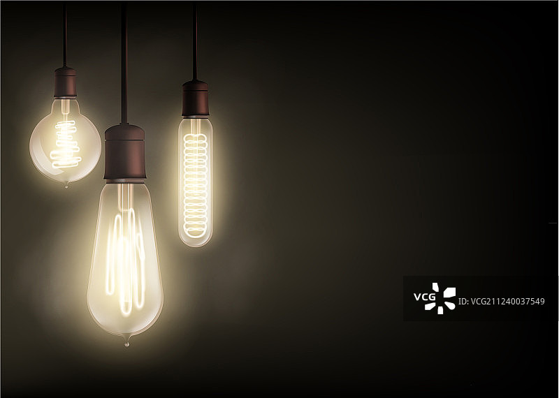 爱迪生灯泡图片素材
