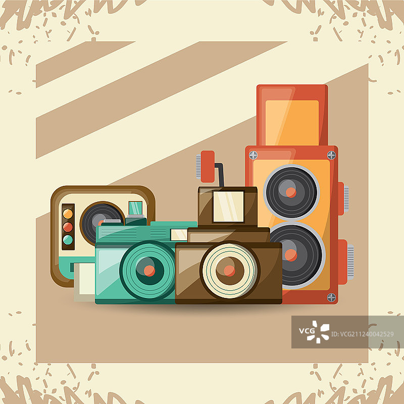 复古相机设计图片素材