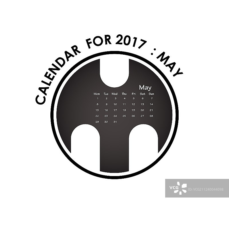 2017日历文具模板设计图片素材