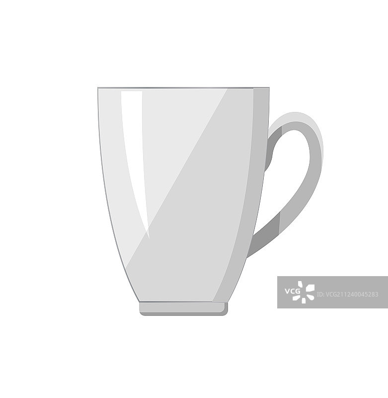 白色瓷杯把手图片素材