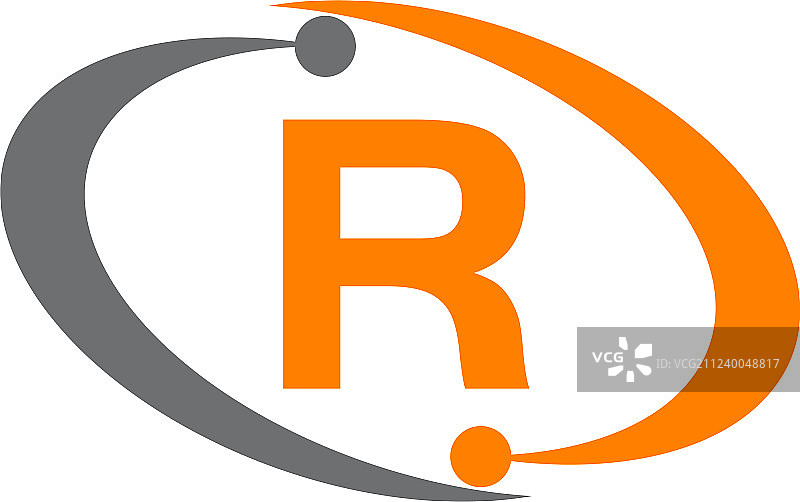 科技解决方案首字母R图片素材