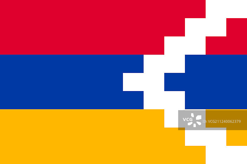 纳戈尔诺-卡拉巴赫国旗图片素材