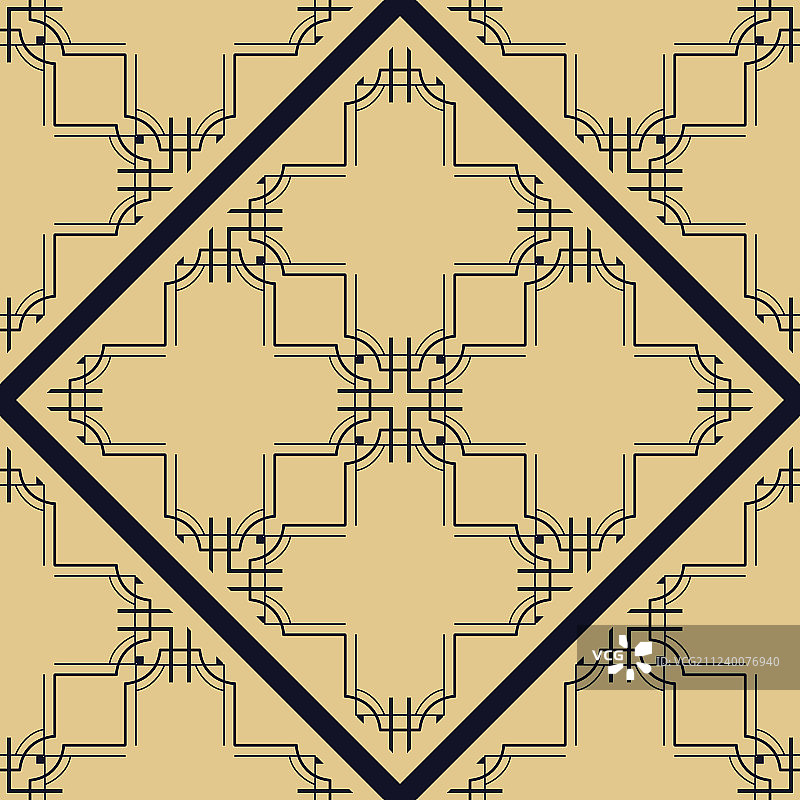 古董无缝模式图片素材