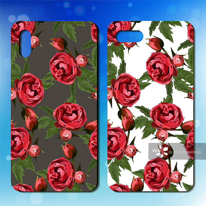 带玫瑰花的手机壳图片素材