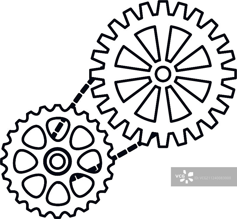自行车齿轮图标图片素材