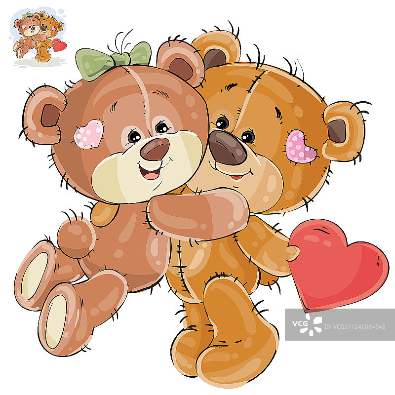 可爱的棕色泰迪熊躲在后面图片素材