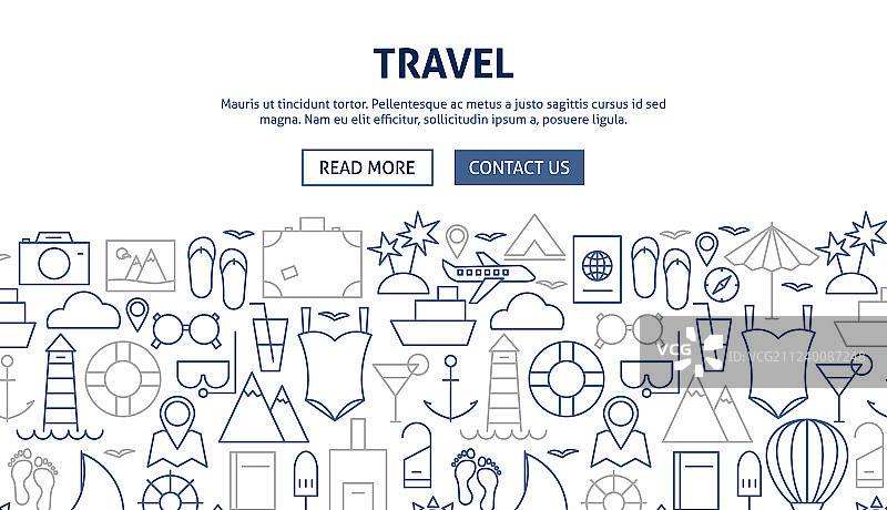 旅行banner设计图片素材