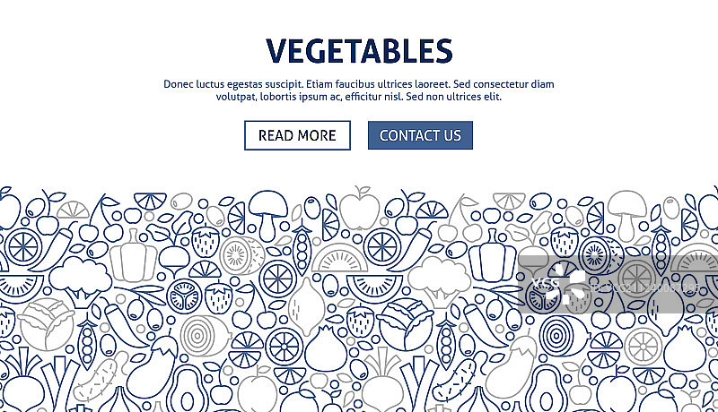 蔬菜banner设计图片素材