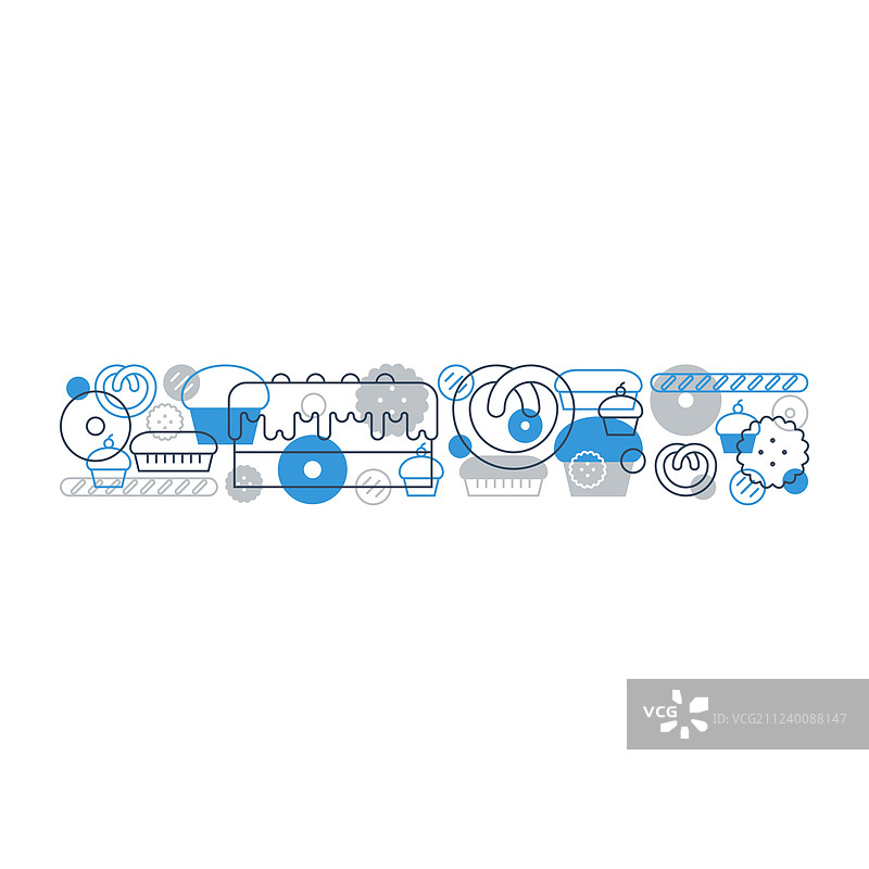 扁平风美味甜点图标图案图片素材