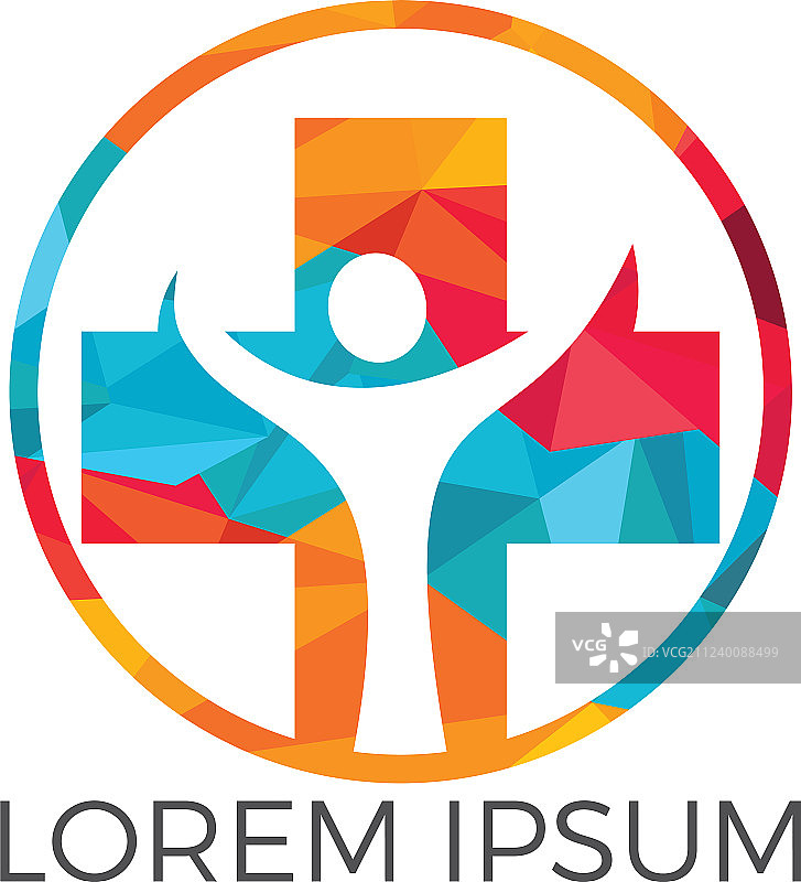 抽象医疗标志设计图片素材