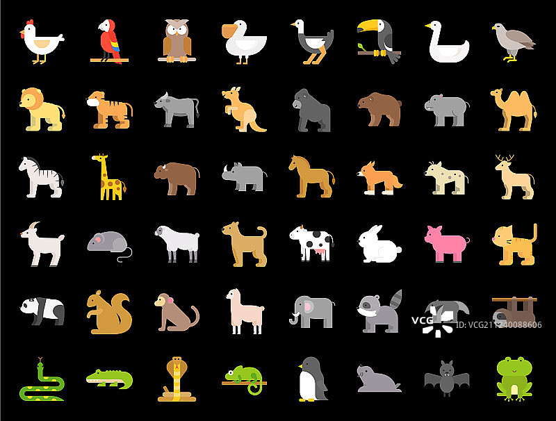 动物园野生动物北极森林动物大集合图片素材