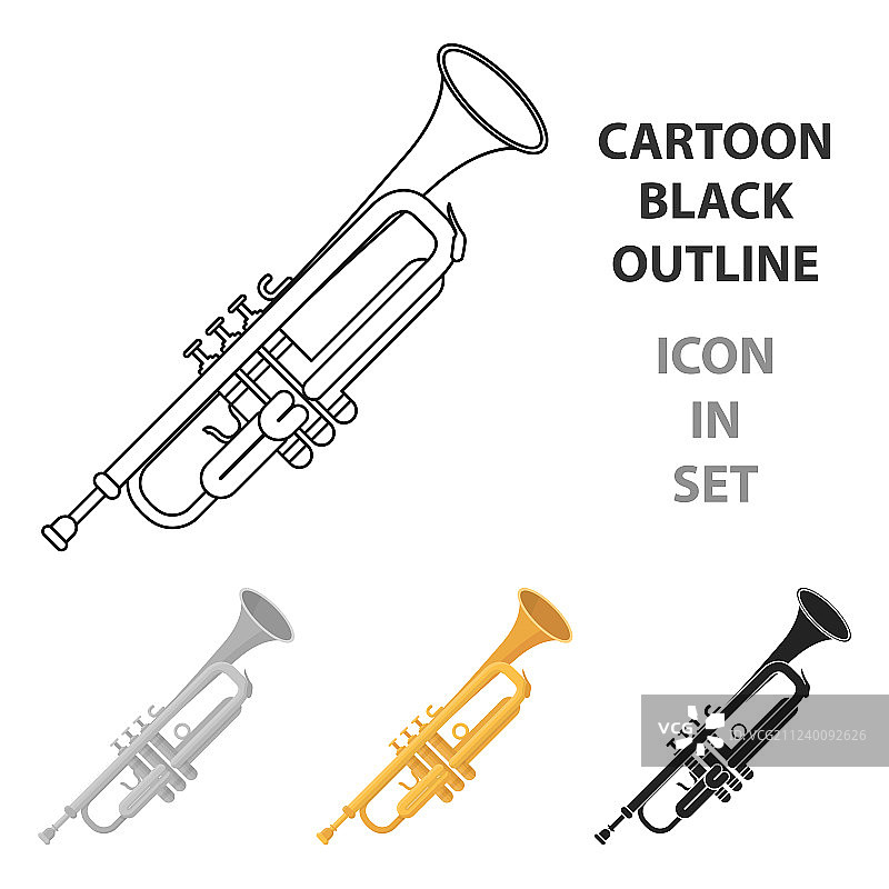 卡通风格的喇叭图标，白色背景图片素材