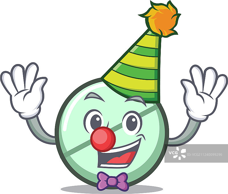 小丑药片吉祥物卡通图片素材