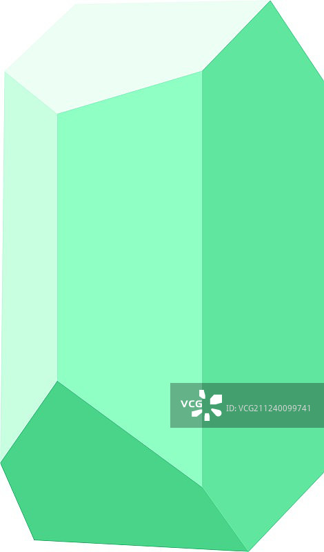 彩色钻石宝石，白色背景图片素材