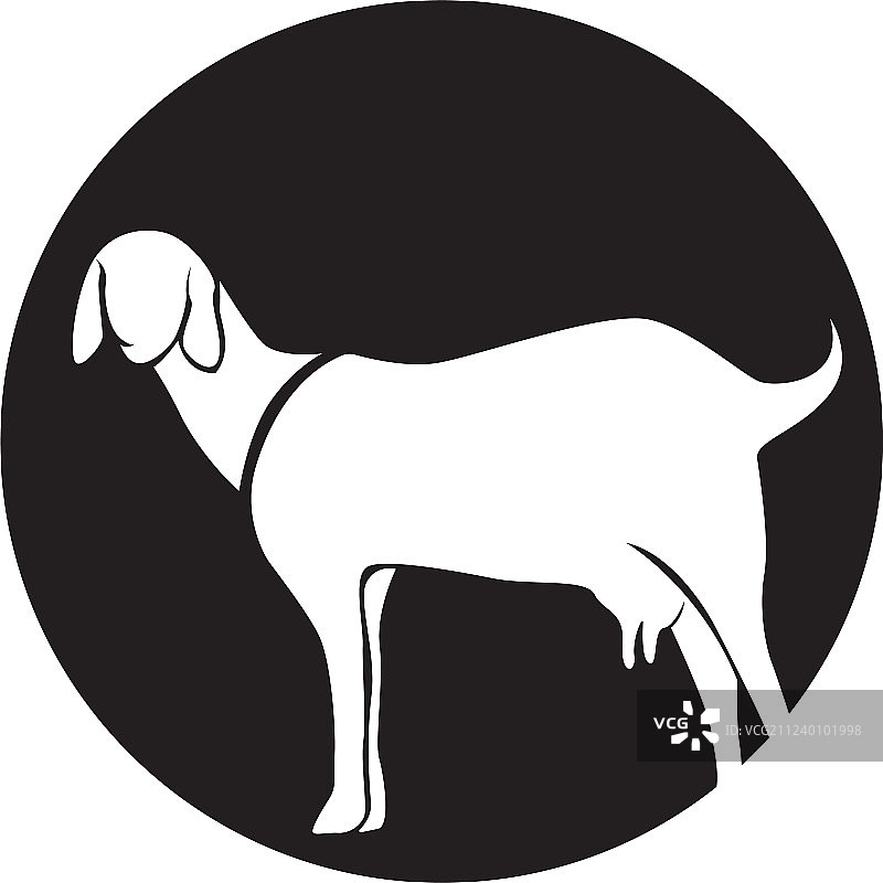 黑色山羊logo和符号图片素材