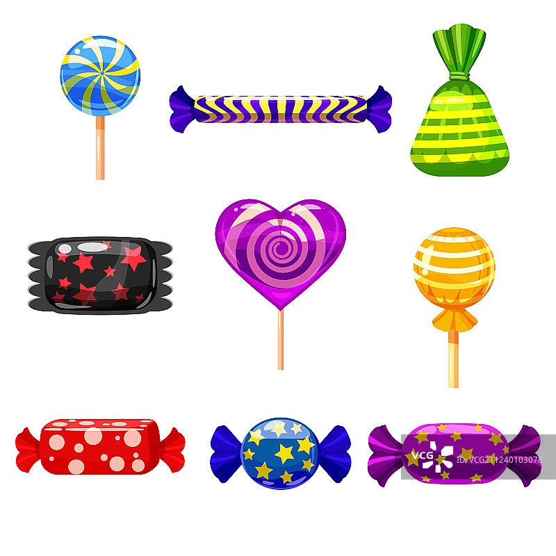 卡通糖果棒棒糖合集图片素材